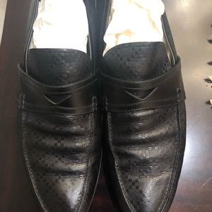 Gucci Diamante Penny Leather Loafer